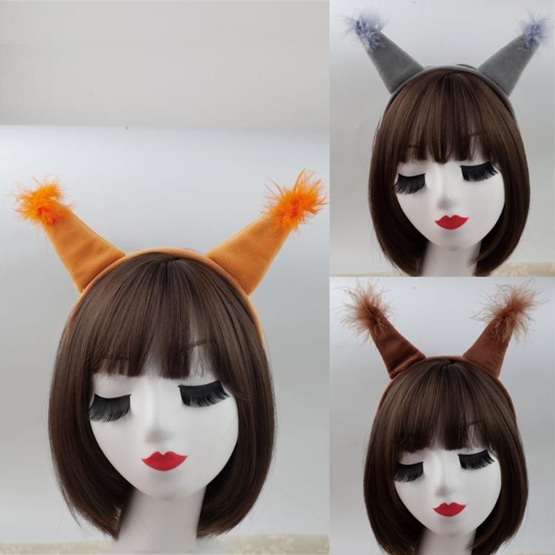 Повязка на голову белки Хвост Хэллоуин Животное Нарядные костюмы