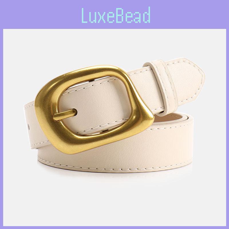 Simple Color Solid Belt With Irregular Square Needle Buckle Design For Daily Use