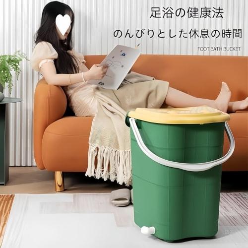 KazeSo Foot Bath, Foot Bath Bucket, Foot Massager, Large Capacity, Multi-Function, Foot Cleaning, SPA Footbath, Cold Foot Relief, Fatigue Relief, Rela