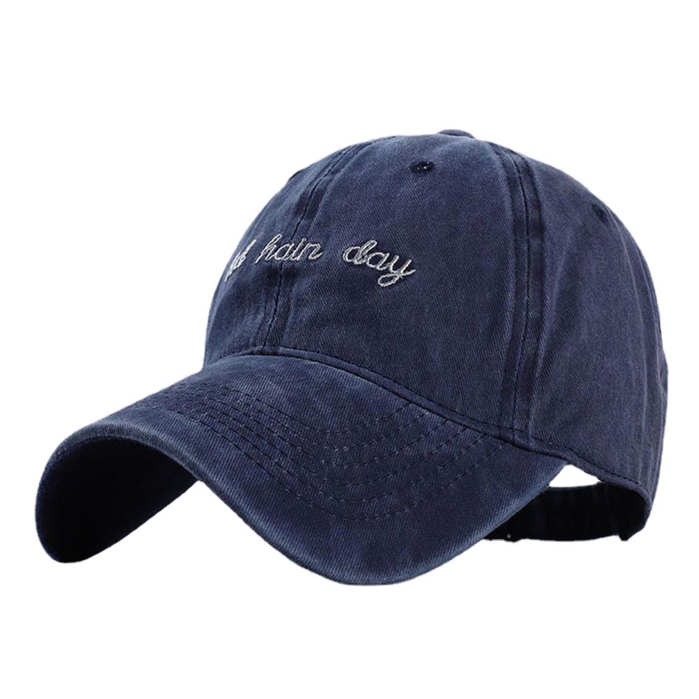 Fashion Bad Hair Day Letter Embroidery Wash Cotton Baseball Caps Hip Hop Outdoor Adjustable Casual Dad Hats for Men Women