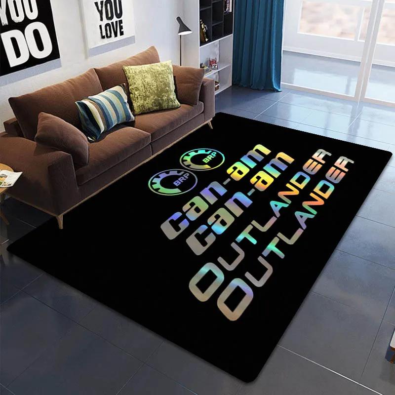 2026 Can-AM motorcycle logo printed carpet Living room bedroom non -slip carpet Yoga mat Outdoor carpet kawaii rug birthday gift