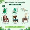 Cute Frog Cat Animal Ornaments Resin Miniature Figurines Simulation Ornament Decor for Home Office Desktop Bookshelf Decoration
