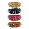 Anti-bite Spiked Dog Collars Widen Dog Training Collar PU Leather Pet Necklace  Pet Supplies