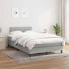 Maison Exclusive - Sommier à lattes de lit et matelas gris clair 120x190 cm tissu