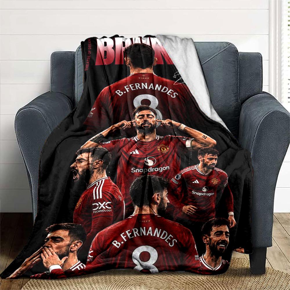 Fernandes Print Flannel Blanket High Quality Warm Comfortable Cover for All Seasons Perfect for Gifts Home Decor