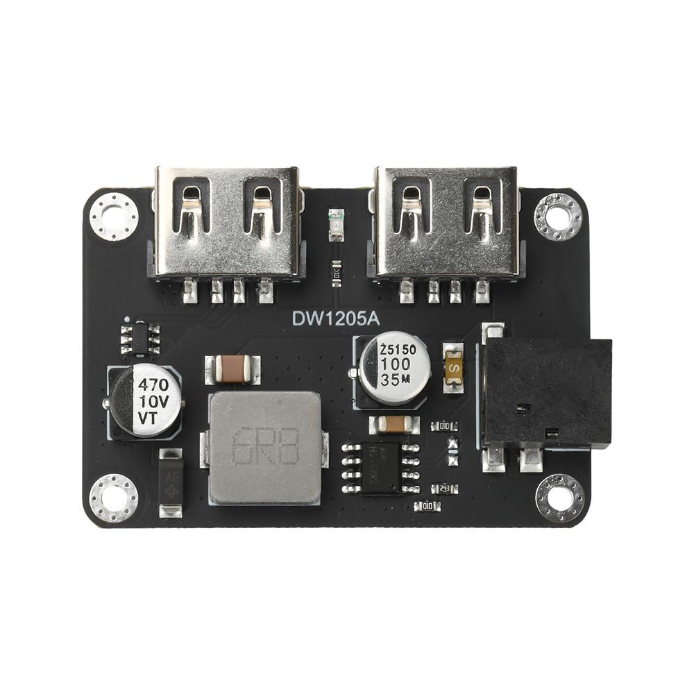 DC6-30V Dual USB Fast Charge Step-down Module 9V 12V2 4V To 5V 5A Car Phone Charging