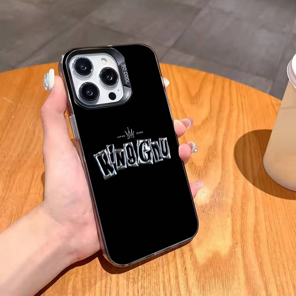 Чехол для телефона Band K-King G-Gnu G для iPhone17,16,15,14,13,12,11,Pro,MAX Серый Матовый Силиконовый Черный Чехол