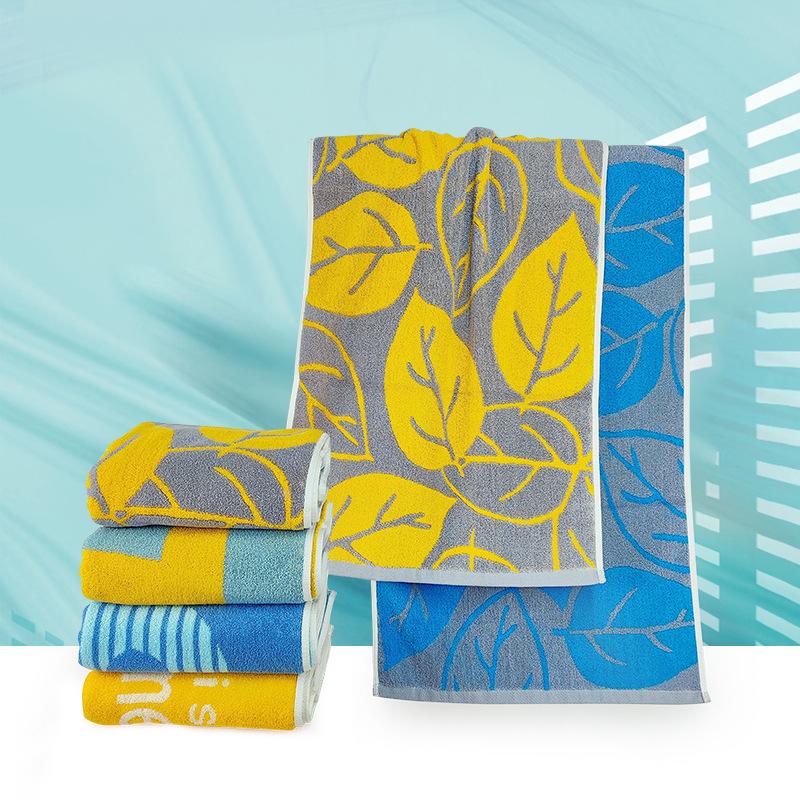 Спортивное полотенце из окрашенной хлопковой пряжи 40 * 100 удлиненное полотенце для марафона, хлопковое впитывающее полотенце для взрослых, уличное полотенце