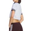 adidas Италия 26 Выездная Укороченная Футболка Aeroblue Женские Топы KE8082