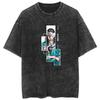 Rare Wash T-shirt Anime Vagabond Miyamoto Musashi Casual Cotton Summer Short Sleeve Men and Women Pure Cotton Wide