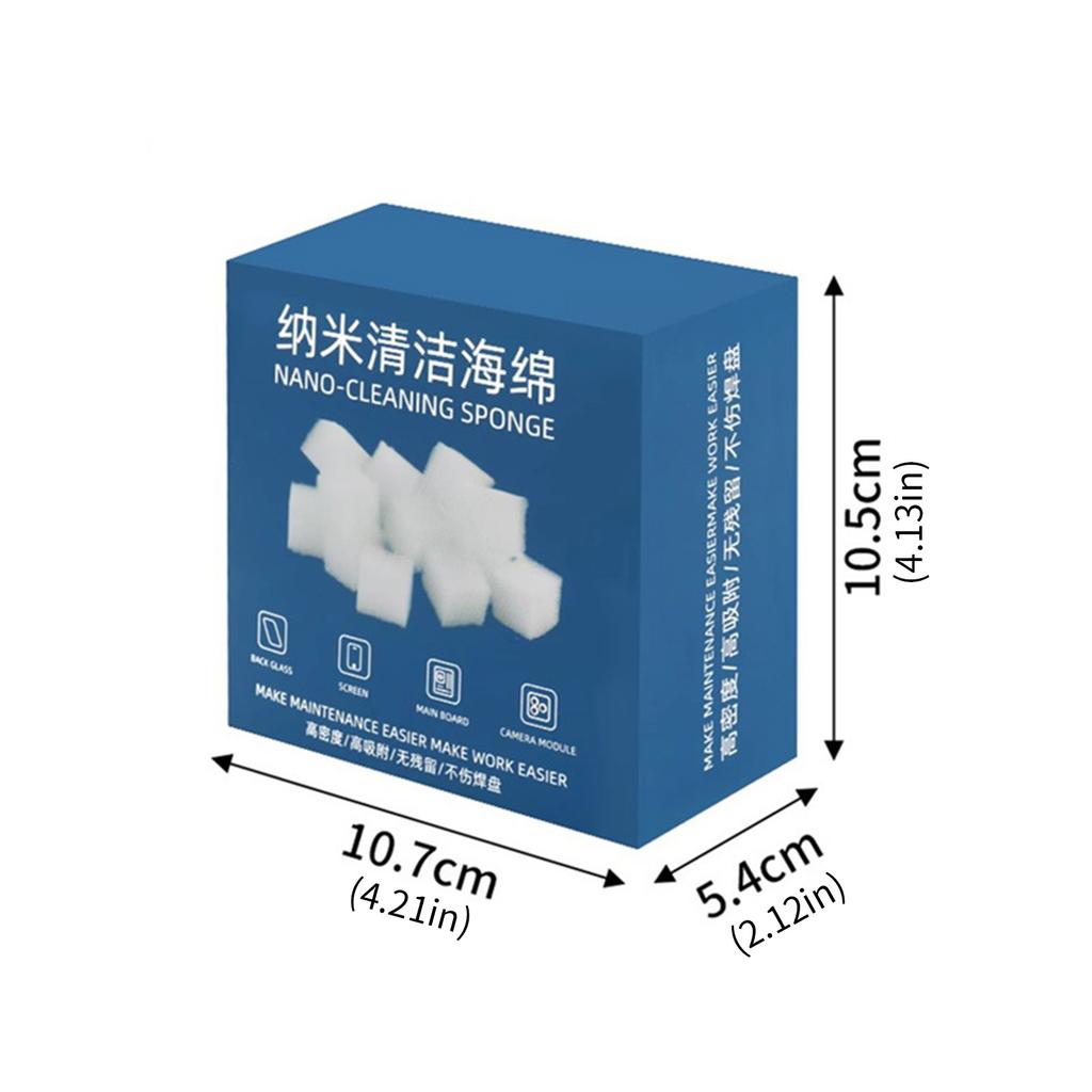 Pack Of 500 High Density Nano Sponge No Residue Electronic Maintenance Tool for Motherboard Chip Cleaning Dust Removal