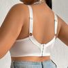 Plus Size Lace Push-Up Bra Women Thin Cup Wire-Free Full Coverage Comfortable Breathable