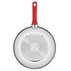 Tefal Индукционная сковорода-вок из нержавеющей стали красного цвета с антипригарным покрытием (28см) Можно мыть в посудомоечной машине в духовке без PFOA Silver