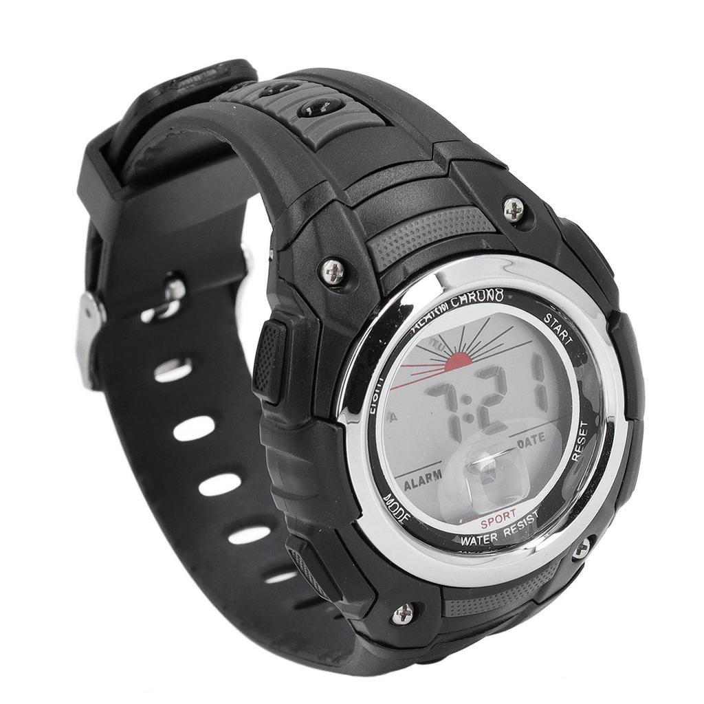 50m Waterproof Men Women Digital Watch LED Night Light Stopwatch Calendar Alarm 12Celsius24H Rubber Band Shockproof Watch