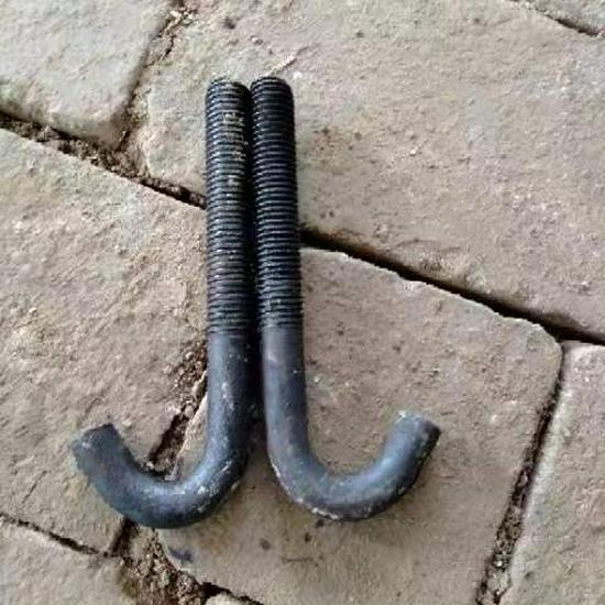 Крюковой болт M12-M18 с плоской шайбой и резиновым амортизатором для сит вибрационных грохотов