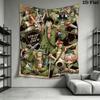 Poster Monkey D Luffy Tapestry Fashion Print Background Cloth Homestay Soft Decoration Tapestry Christmas Gift Wall Decoration
