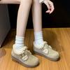 Winter Women's New Thick-soled Plus Velvet Warm Cotton Boots Flat-soled Fashionable Korean Anti-slip Casual Buckle Cotton Shoes