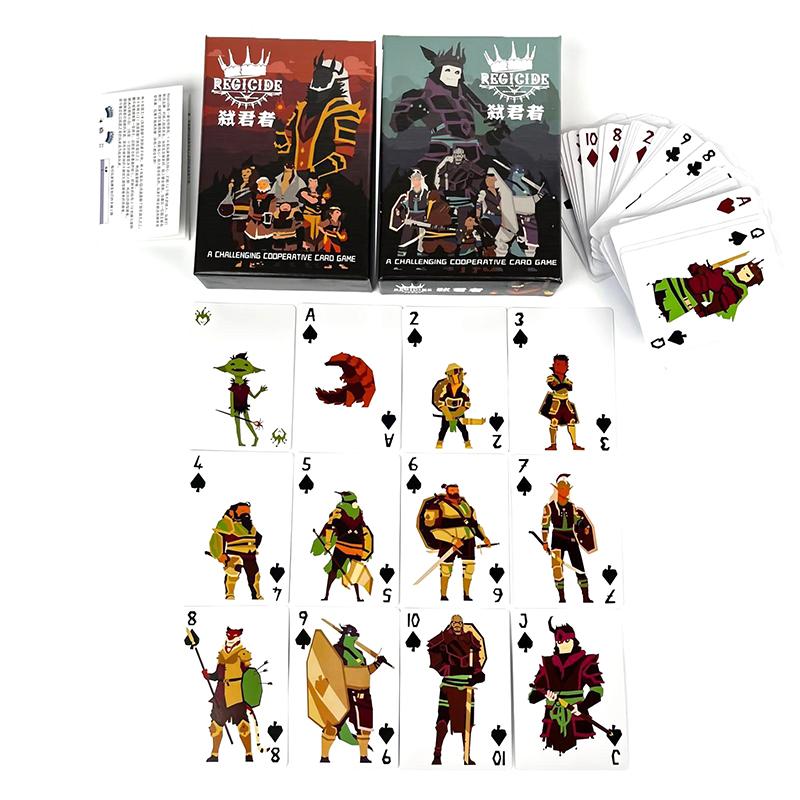 Казуальная игра для вечеринок Regicide Настольная игра Карточная многопользовательская кооперативная головоломка Покер Геймплей