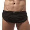 Mens Home Pant Casual Shorts With Penis Pouch Thong Elastic Trunks Underwear