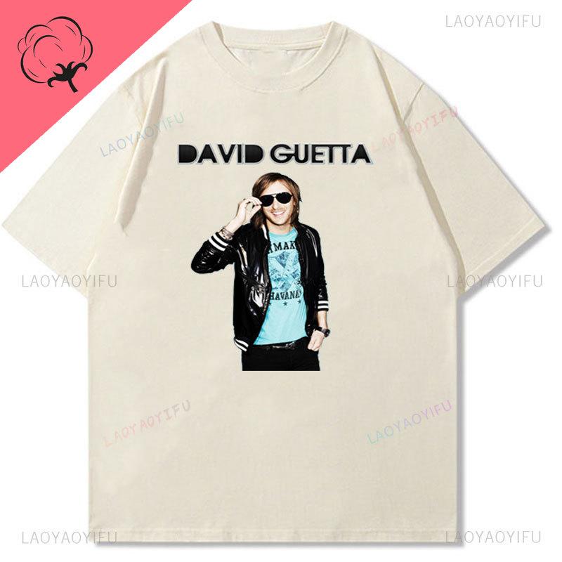 France Dj Camiseta David Guetta Popular Shirt Streetwear Casual Hot Sale Cotton Printed Tee Shirt Camisa Plus Size Unisex Tops
