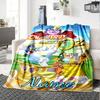 Custom Name Tom Jerry Adventure flannel Blanket for Super Soft Cute Comfort Blanket for Travel Bedding Couch Sofa Blanket
