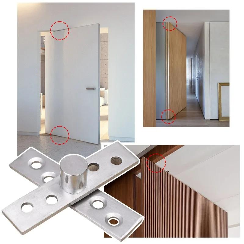 1/4 шт. Шарнир поворотный из нержавеющей стали 360 градусов вращающиеся шарниры скрытый вал вверх-вниз мебельный сверхпрочный осевой шарнир