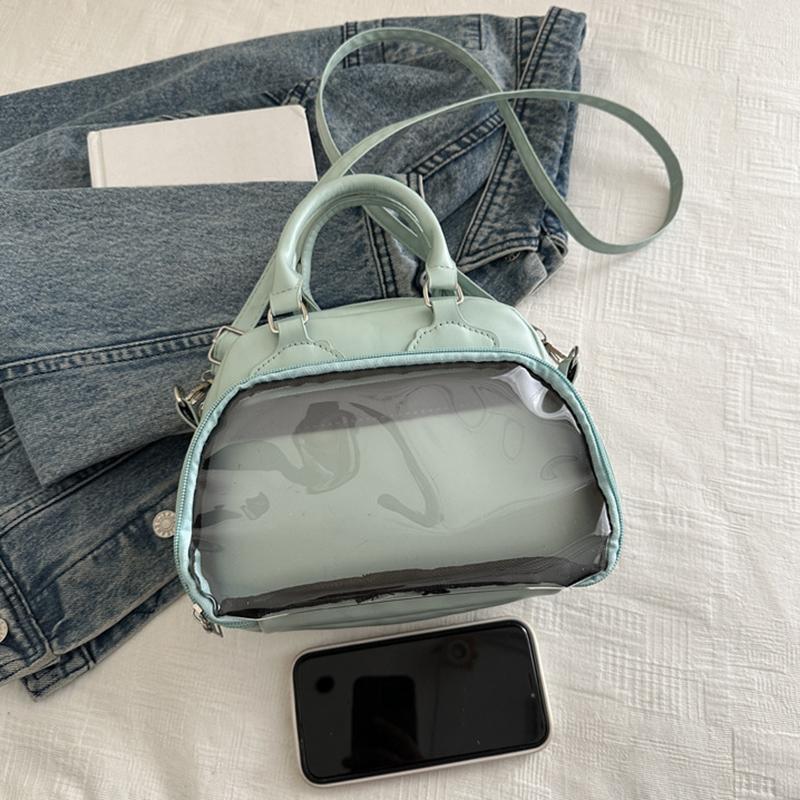 2025 Новая прозрачная сумка Joker, большая вместимость, водонепроницаемая, повседневная сумка через плечо, японская милая двухмерная сумка-мессенджер