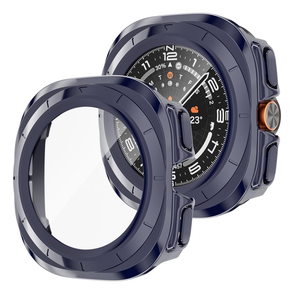 Чехол для Samsung Galaxy Watch Ultra 47 мм аксессуары Закаленное стекло Защита экрана Жесткий бампер из ПК Galaxy Watch 7 8 ultra Чехол