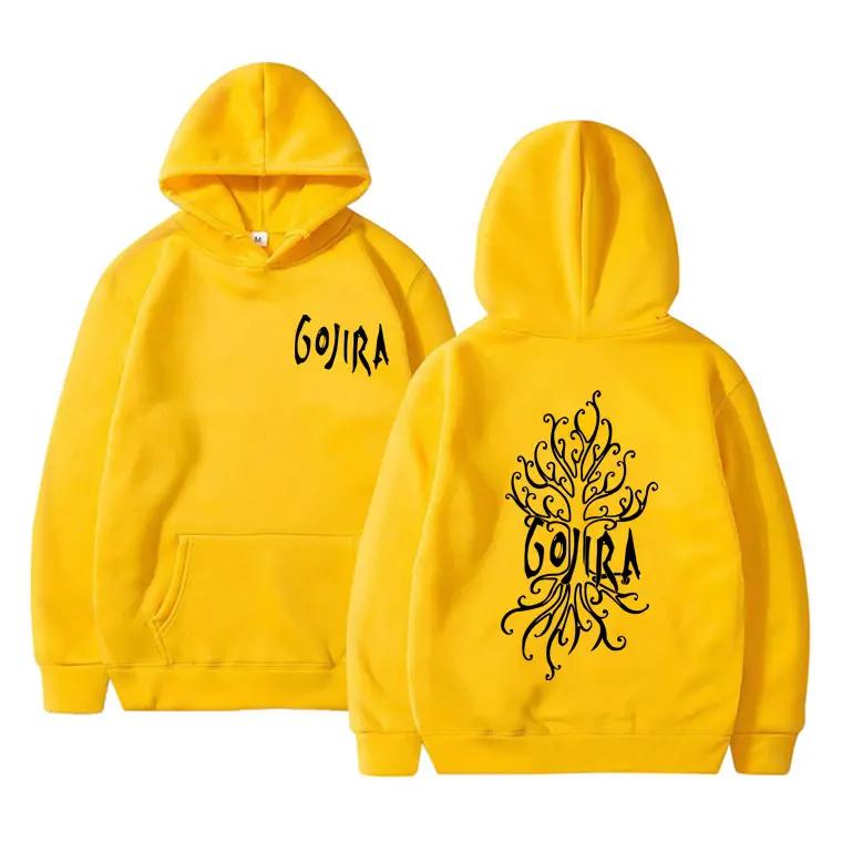 Французская метал-группа Gojira The Link Alive Обложка музыкального альбома Толстовка с двусторонним принтом Мужская Женская Толстовка с капюшоном