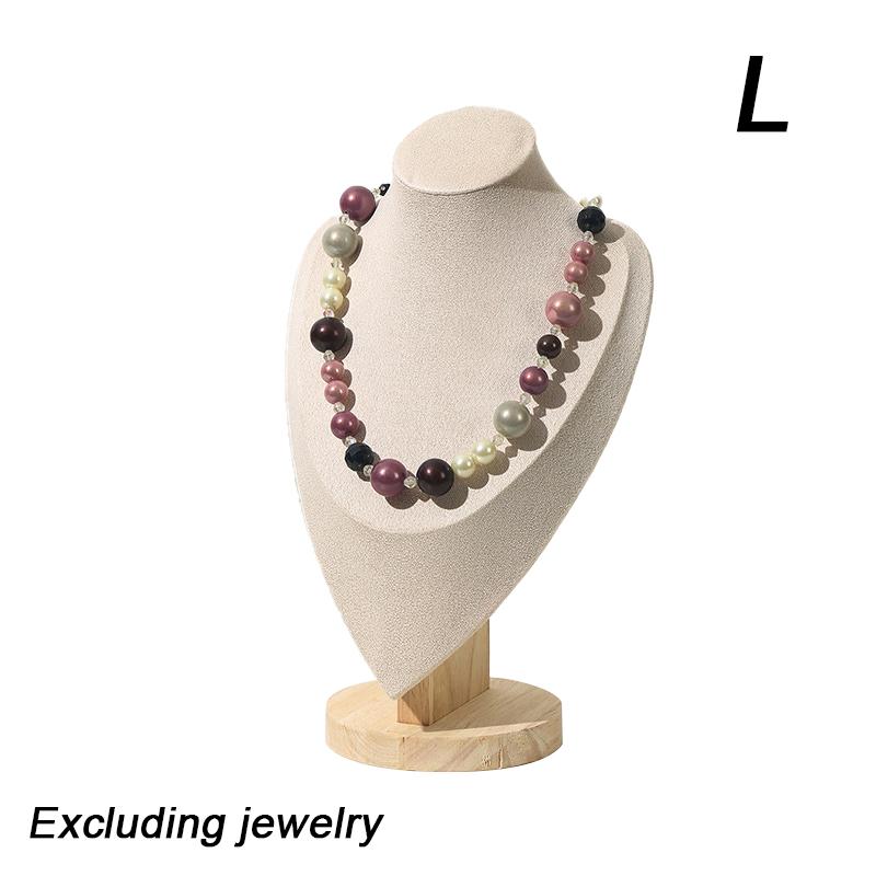 1PC Portrait Model Jewelry Stand Dresser and Window Beige Green Necklaces Portrait Necklace Holder Gift 2 Colors