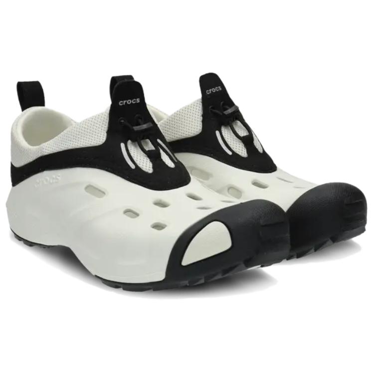 Crocs Quick Trail Fashion Comfortable Durable Low-Top Casual Shoes Unisex Shoes Black White 209350-1CN