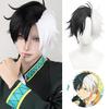 WTB Synthetic Wig Black And White Color Matching Short Hair "WIND BREAKER" Cartoon Cosplay Fluffy Holiday Color Matching Short Wig