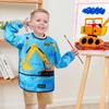 Art Smock For Kids Aprons For Boys And Girls Waterproof Toddler Art Smock Painting For Children With Long Sleeve And 3 Pockets