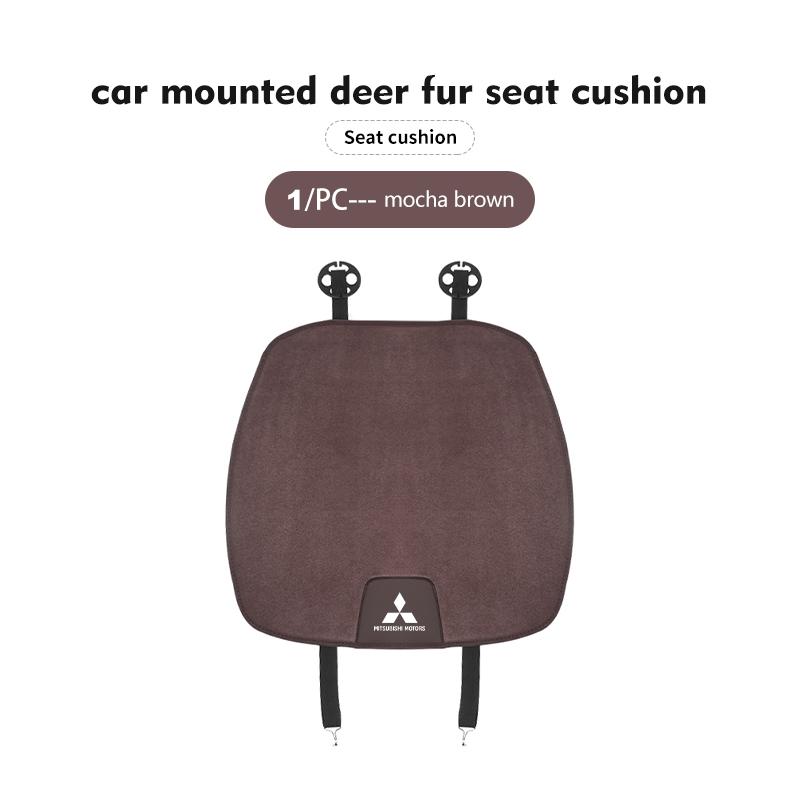dnsh2 Car Logo Seat Cover Anti Scratch Seat Protector Cushion Auto Accessories For Mitsubishi Outlander Pajero Sport Lancer EX ASX