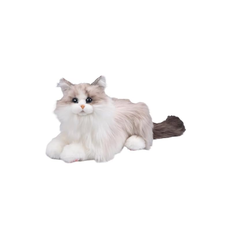 Trendmaster Nadenade Neko-chan EX Плюшевая игрушка Ragdoll - Реалистичная, живая плюшевая игрушка, которая мяукает при поглаживании, идеально подходит в качестве подарка для любителей кошек, а