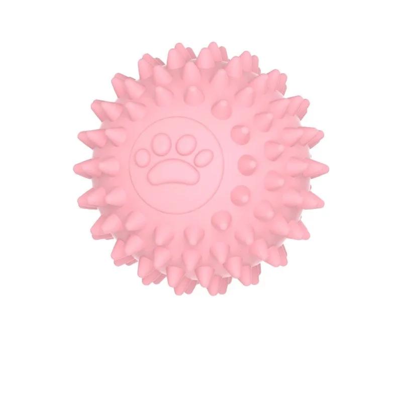 Pet Solid устойчивый к укусам жевательный неразрушимый прыгающий мячик для собак резиновая дрессировка интерактивная игра игрушка для прорезывания зубов