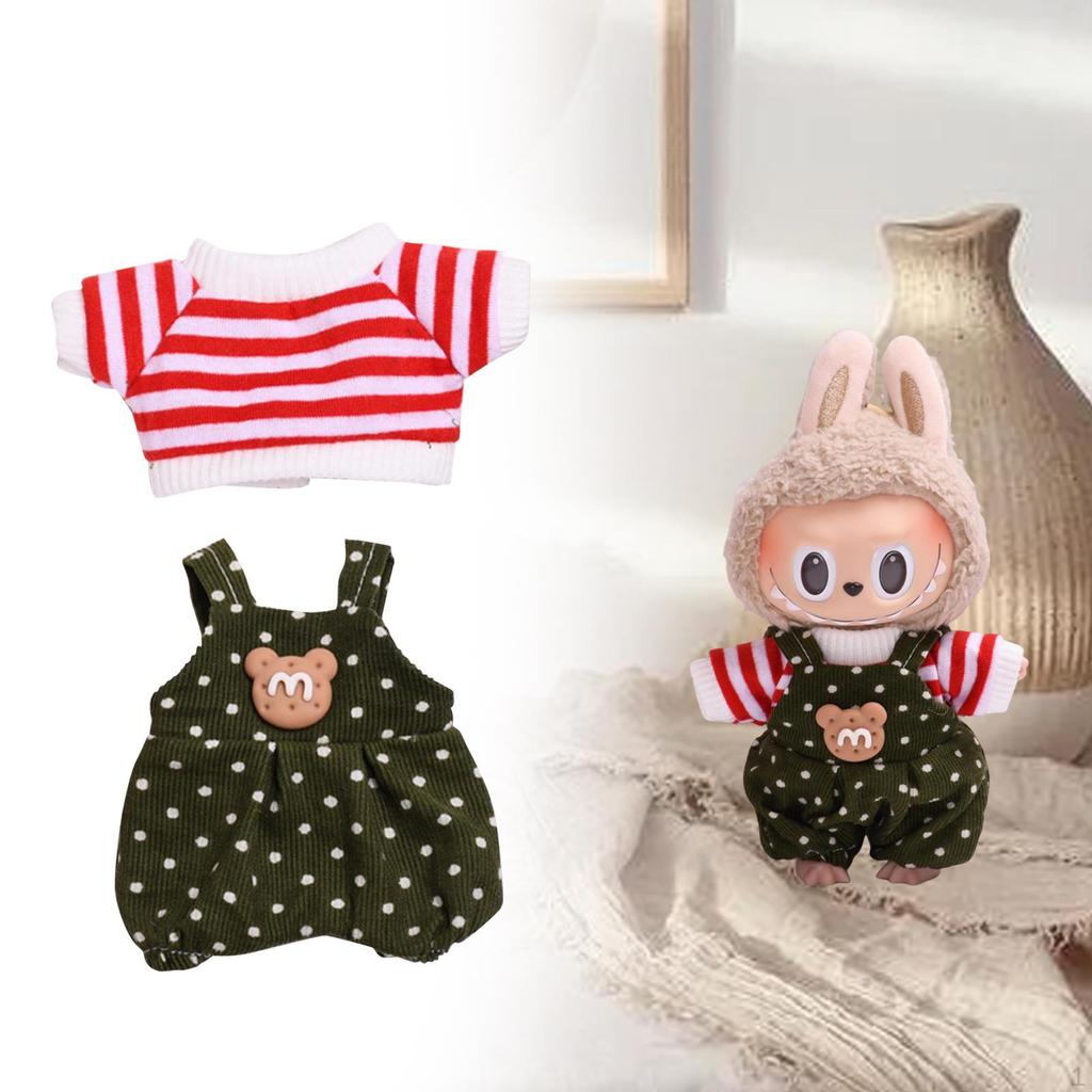 6 Inch Mini Doll Clothes Pants Outfits Comfortable Adorable Dress T-shirts