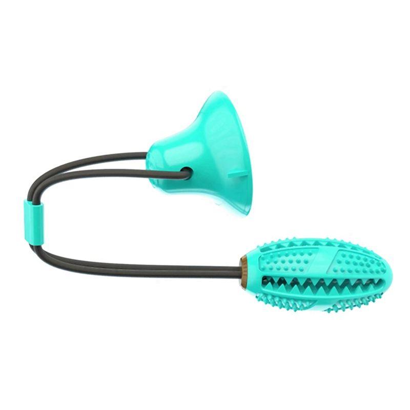 Practical-Pet Dog Suction Cup Chew For Dogs Interactive Rope Leaking Food Ball Tooth Cleaning Training Accessories