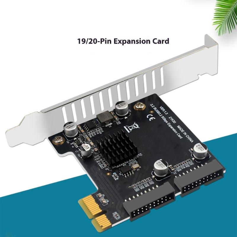 USB3.0 PCIExpress Adapter Card With 5Gbps Speed Plug-and-Play Installation for Multiple Systems
