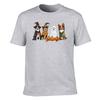 Unisexs Cotton Halloween Tshirt Cute Dogs In Witch Mummy Ghost Costumes With Jackolantern Print Casual Short Sleeve Tee