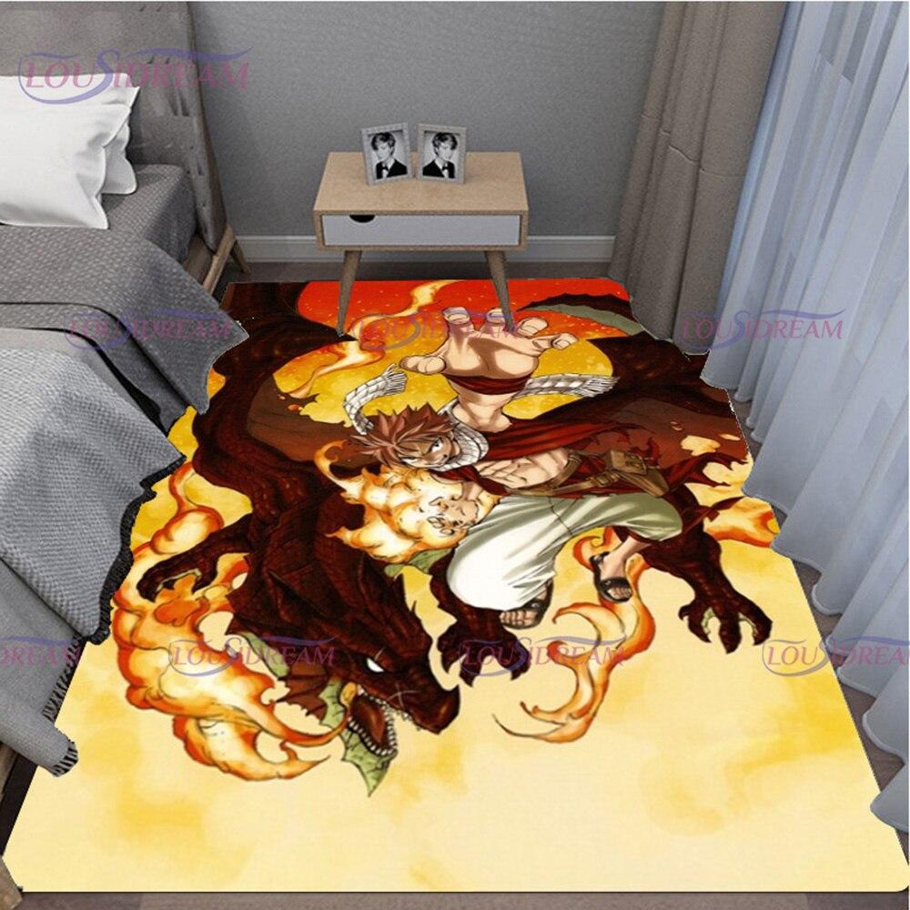 3D Printed Fairy Tail Carpet Rugs for Livingroom Anime Area Rug Bedroom Home Decoration Doormat Rugs Floor Mat Birthday Gift