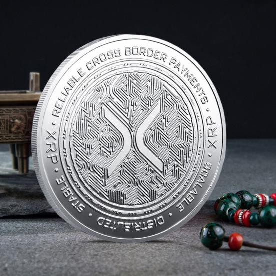 Памятная монета XRP Coin Символ финансовых инноваций Монета XRP Ethereum, выделяющая ведущие цифровые монеты Подарок для энтузиастов Образовательный