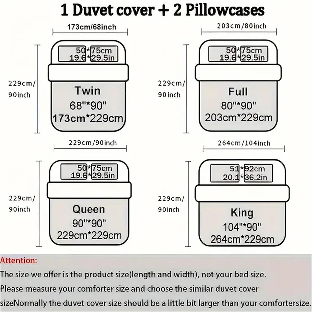 3pc Garden-Inspired Duvet Set – Elegant Floral & Bird Print, Ultra-Soft & Breathable, Ideal for Home and Guest Room Comfort