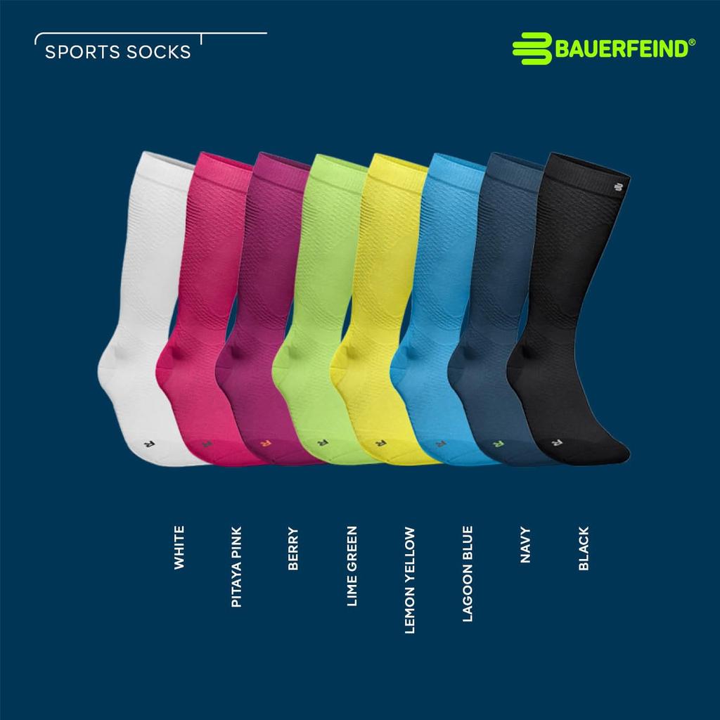 Компрессионные носки BAUERFEIND Run Ultralight, женские, белые, средний размер, 41-43 (26.0-27.5)