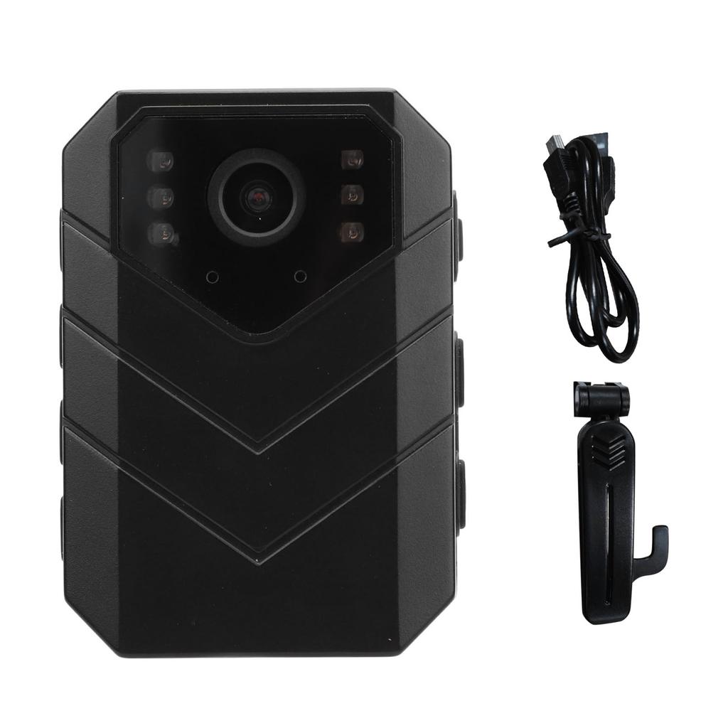 Body Worn Camera with Back Clip 4K HD 6 Axis Gyro Night Vision Water Resistant Wearable Pocket Video