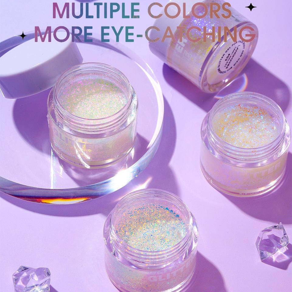 4-цветные гелевые жидкие тени для век, многофункциональные блестящие красочные гелевые жидкие тени для век для лица, тела и волос, подходят для сценических девушек