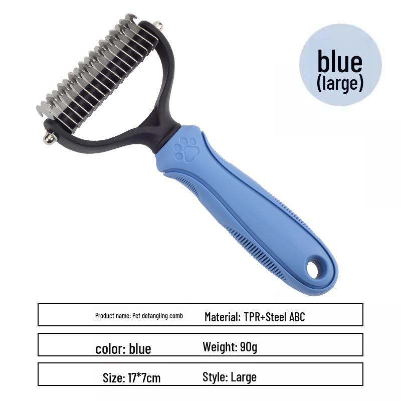 Расческа для распутывания длинношерстных кошек и собак — идеально подходит для удаления выпавшей шерсти