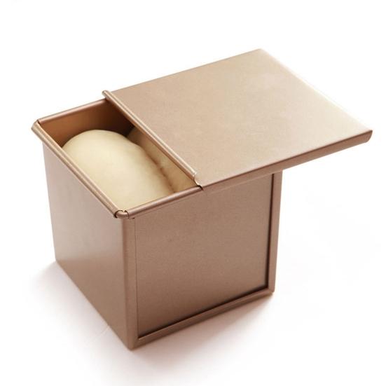 Water Cube Mold Box Non-Stick Bread Toast Lid with Sliding Kitchen Baking