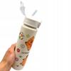 Capybara Water Bottle With Straw For Children To School 690 Ml