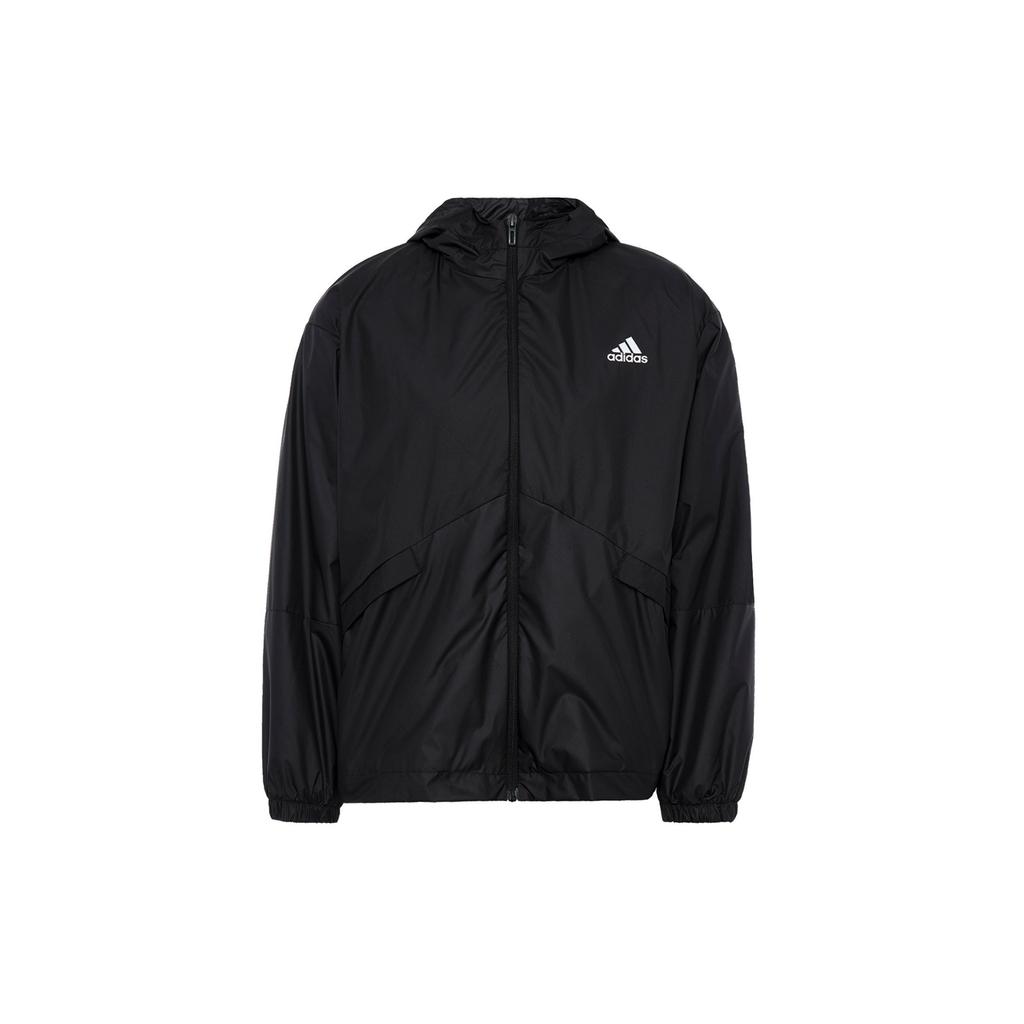 adidas Куртка с капюшоном и завязками на шнурке, женская, черная, H07842